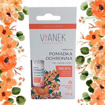 Vianek odżywcza pomadka ochronna do ust z olejem z pestek moreli 4,6 g