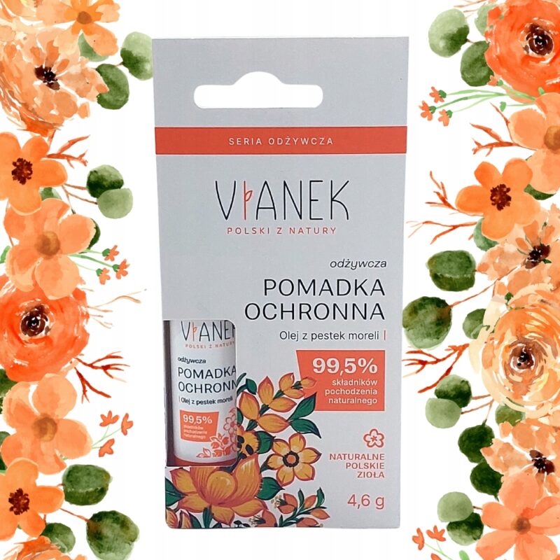 Vianek odżywcza pomadka ochronna do ust z olejem z pestek moreli 4,6 g
