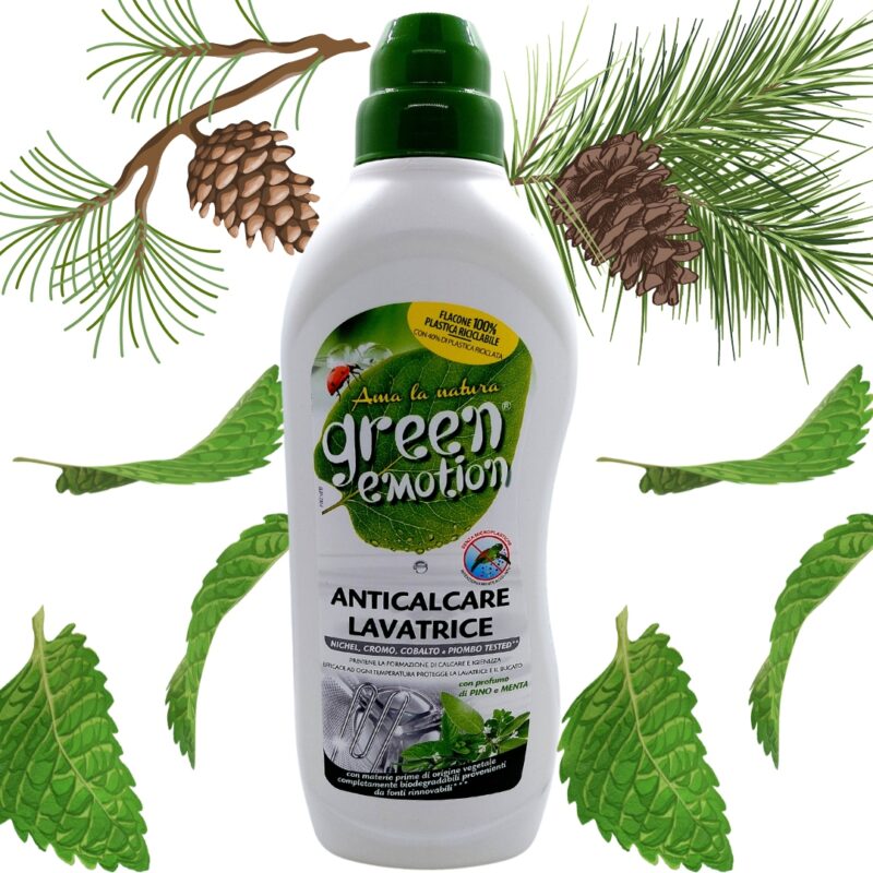 Odkamieniacz do pralek Green Emotion - hipoalergiczny, sosna i mięta