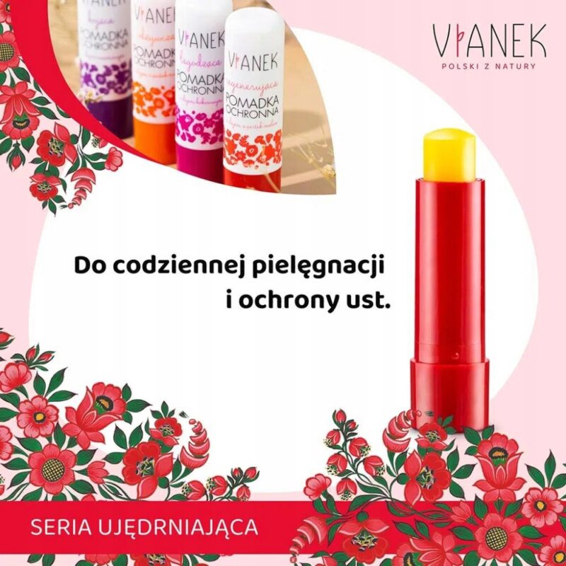 VIANEK regenerująca pomadka ochrona 4,6g Nawilża, wygładza i chroni usta - obrazek 6