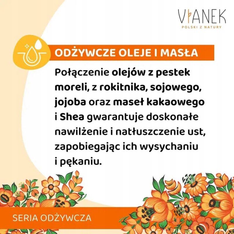 Vianek odżywcza pomadka ochronna do ust z olejem z pestek moreli 4,6 g - obrazek 4
