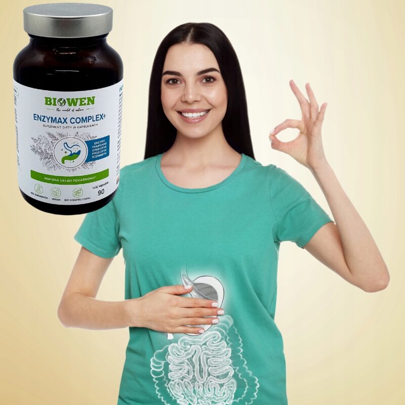 EnzyMax Complex+ Biowen enzymy trawienne 90 kapsułek - obrazek 5