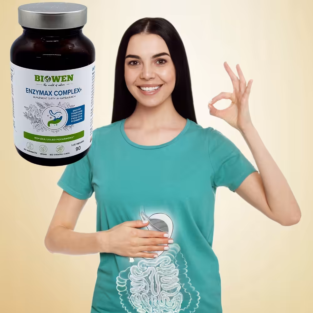 EnzyMax Complex+ Biowen enzymy trawienne 90 kapsułek - obrazek 5