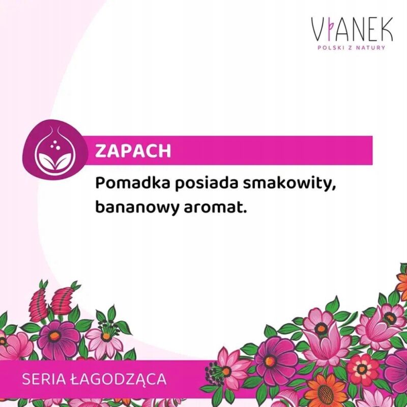Vianek Łagodząca pomadka ochronna Intensywne nawilżenie - smak bananowy - obrazek 3
