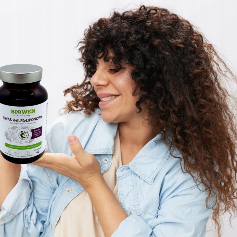 Biowen Kwas alfa-liponowy - R-ALA 300 mg 60 kap Fenactive, odporność Antyoksydant - obrazek 2