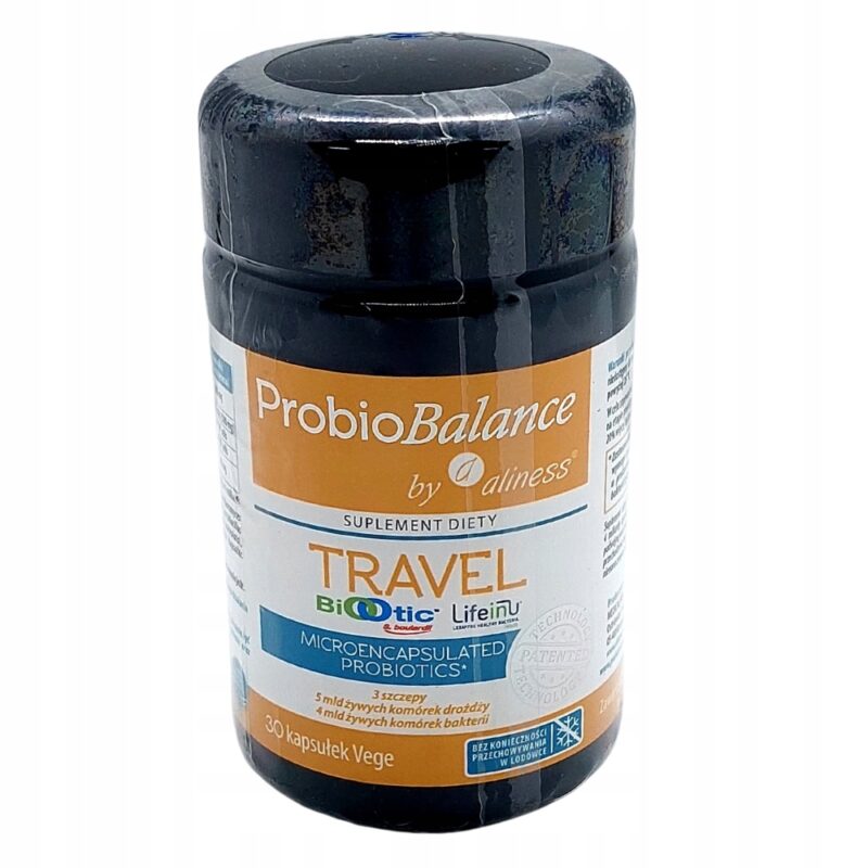 ProbioBalance Travel - Probiotyki dla podróżnych zapobiegają biegunką 30kap