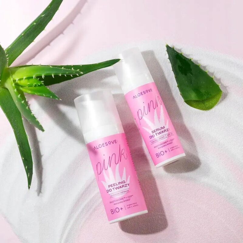 ALOESOVE PINK Kwasowy peeling do twarzy Głębokie oczyszczenie, odnowa skóry - obrazek 8