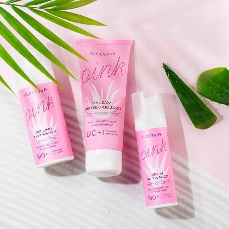 ALOESOVE PINK Kwasowy peeling do twarzy Głębokie oczyszczenie, odnowa skóry - obrazek 2