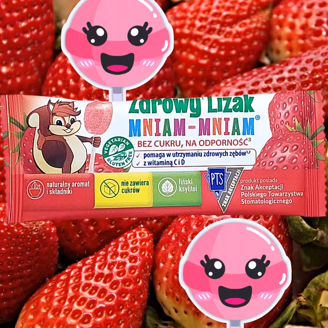 Zdrowy Lizak Mniam-Mniam o Smaku Truskawkowym na Odporność - Starpharma - obrazek 2