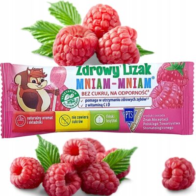 Zdrowy Lizak Mniam-Mniam o smaku malinowym na odporność - Starpharma