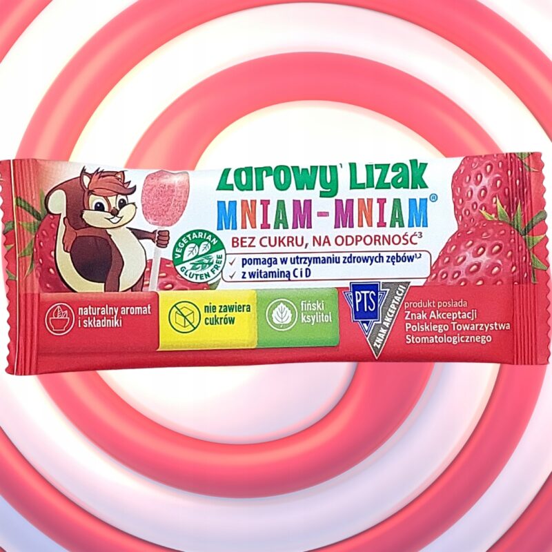 Zdrowy Lizak Mniam-Mniam o Smaku Truskawkowym na Odporność - Starpharma - obrazek 4