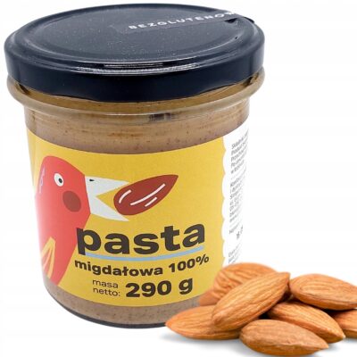 Pasta migdałowa 100% KETO - Pięć Przemian, bez soli i cukru