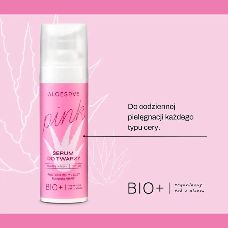 ALOESOVE PINK Serum do twarzy SPF30Intensywna pielęgnacja każdego typu cery - obrazek 7