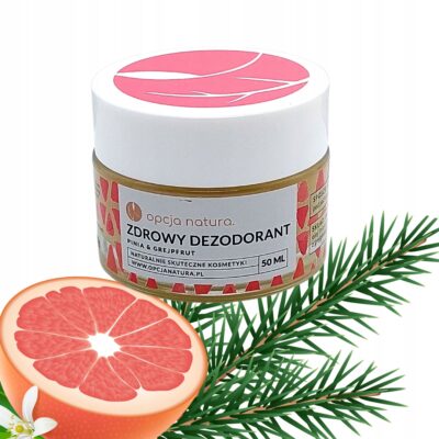 Naturalny dezodorant Pinia i Grejpfrut - Antybakteryjny, na bazie sody, 50ml