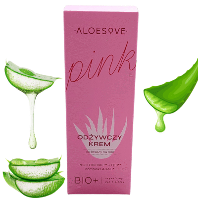ALOESOVE PINK Krem odżywczy na noc Do każdego typu cery Intensywnie nawilża