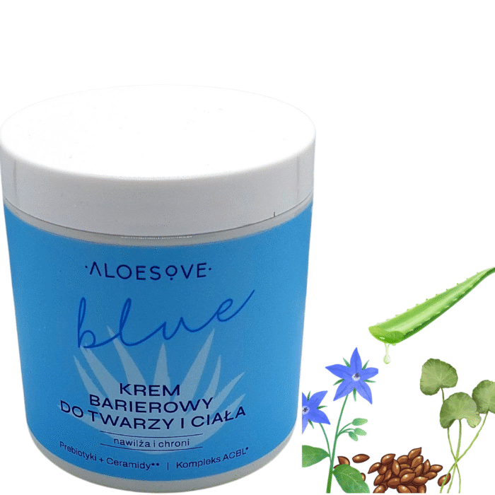 ALOESOVE BLUE Krem barierowy do twarzy i ciała - Ochrona i nawilżenie skóry