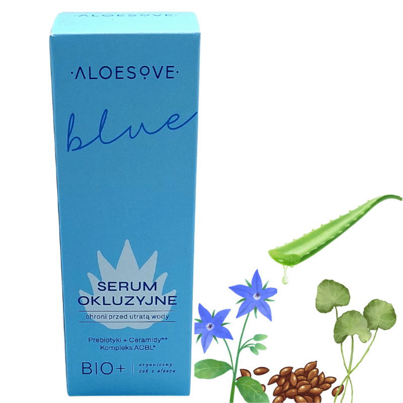 ALOESOVE BLUE Serum okluzyjne do twarzy głębokie nawilżenie i ochrona skóry