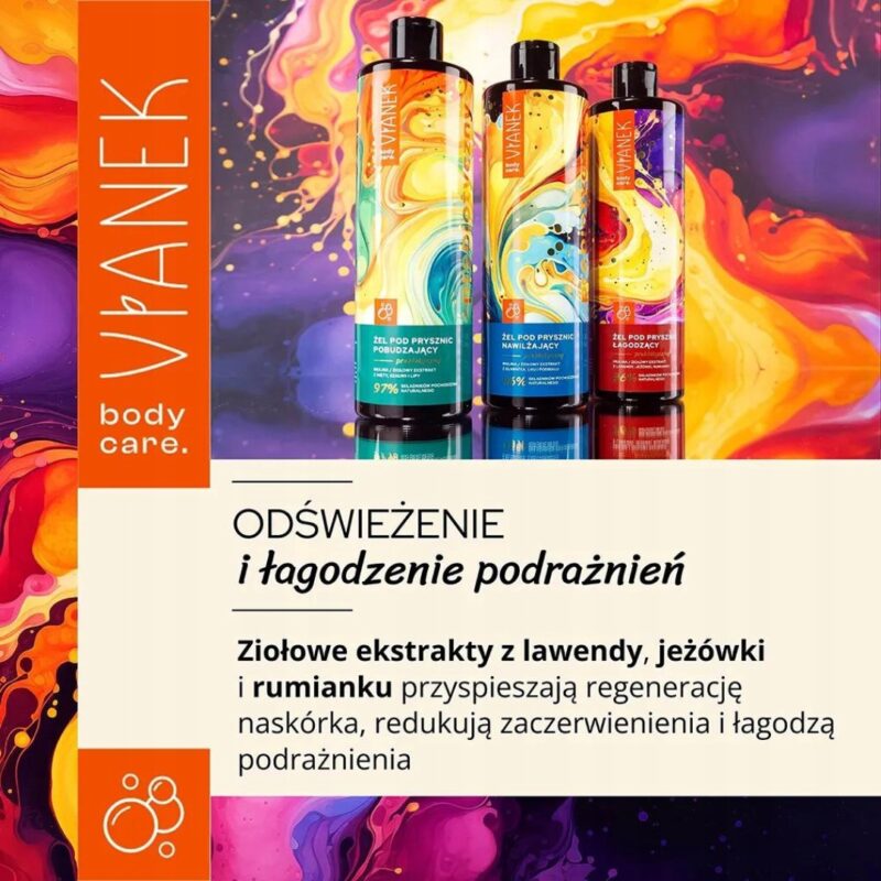 VIANEK Prebiotyczny Żel pod Prysznic Łagodzący 400ml delikatna pielęgnacija - obrazek 5