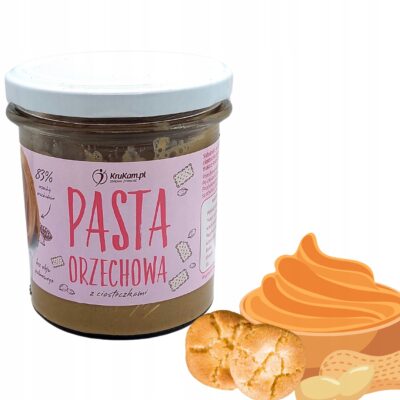 KruKam Pasta Orzechowa z Ciasteczkami 300g - Zdrowie i Smak w Jednym