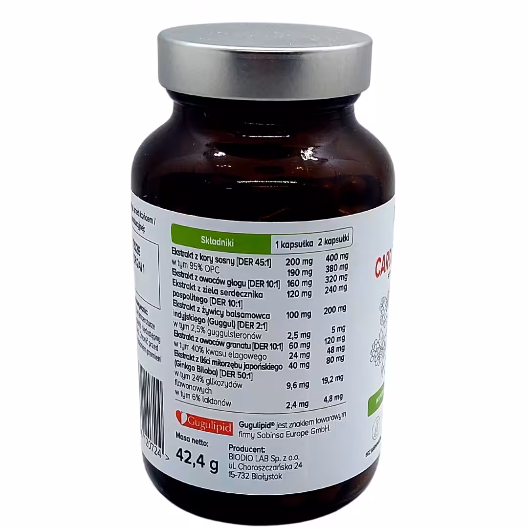 Cardiovita Complex+ Biowen - Układ Sercowo-Naczyniowy - 90 Kapsułek - obrazek 6