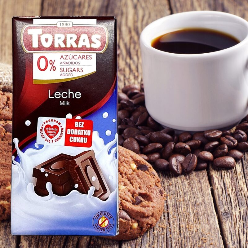 Czekolada Mleczna Torras Bez Cukru 75g - Bezglutenowa Przekąska - obrazek 5