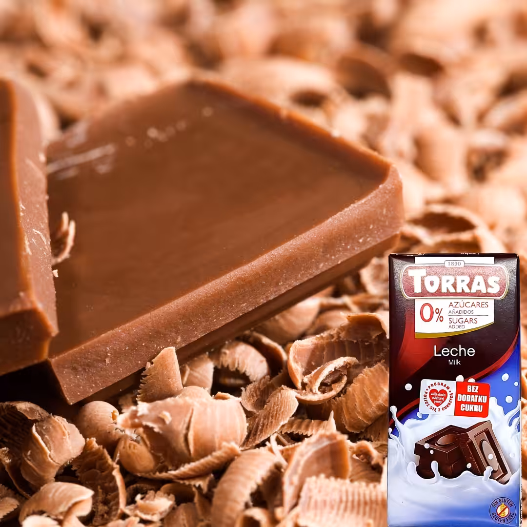 Czekolada Mleczna Torras Bez Cukru 75g - Bezglutenowa Przekąska - obrazek 2