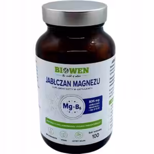 Biowen Jabłczan magnezu 835 mg z witaminą B6 (P-5-P) 100kap na Zmęczenie