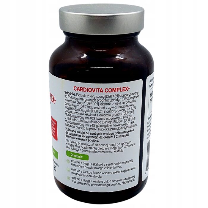 Cardiovita Complex+ Biowen - Układ Sercowo-Naczyniowy - 90 Kapsułek - obrazek 5