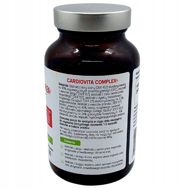 Cardiovita Complex+ Biowen - Układ Sercowo-Naczyniowy - 90 Kapsułek - obrazek 5
