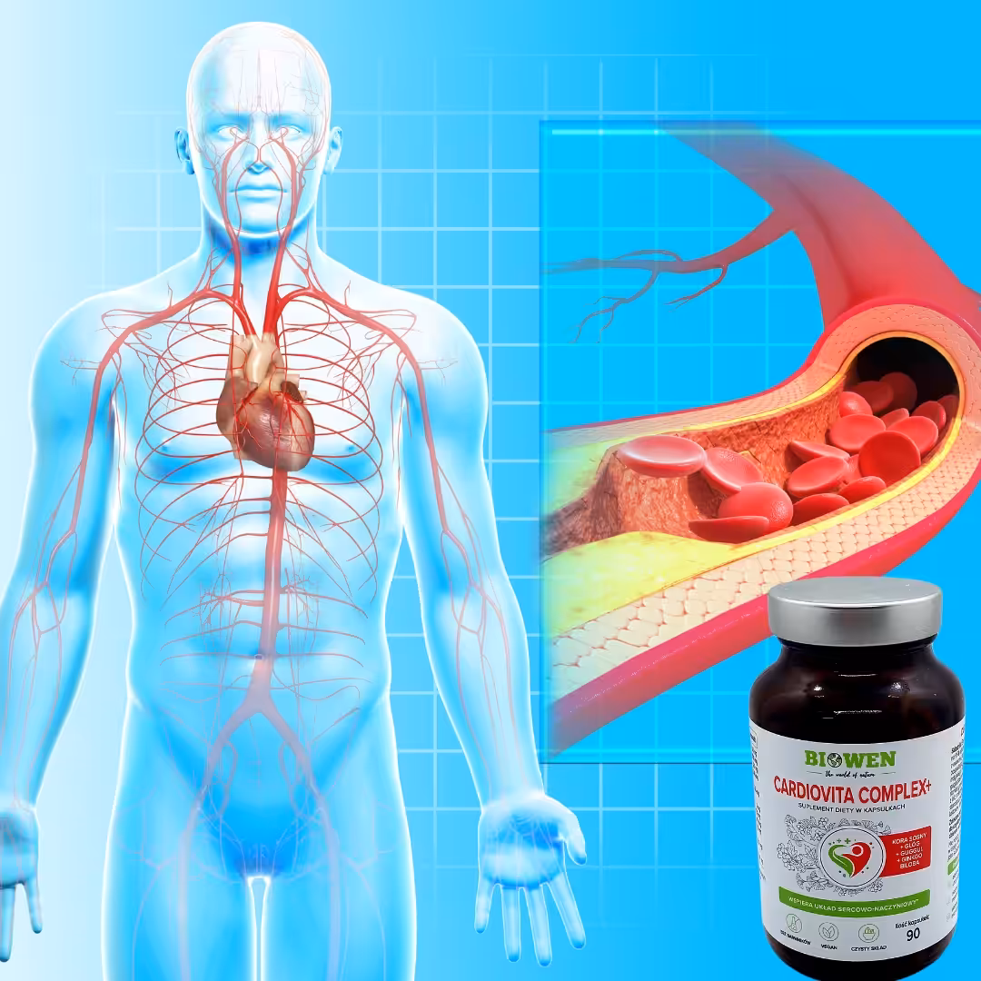 Cardiovita Complex+ Biowen - Układ Sercowo-Naczyniowy - 90 Kapsułek - obrazek 3