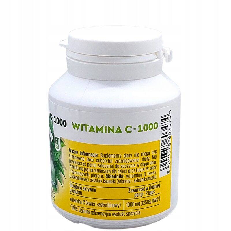 Botamed Witamina C 1000 - 60 kapsułek witamina C odporność - obrazek 7