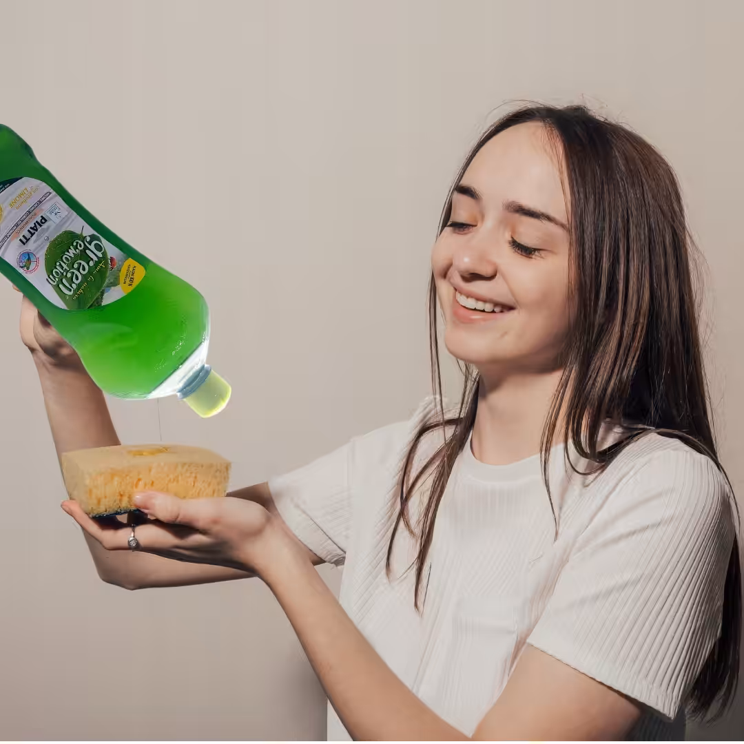 Płyn do mycia naczyń, hipoalergiczny, CYTRYNA Ecolabel 1000ml Green Emotion - obrazek 2