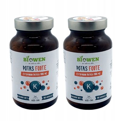 2x Potas Forte Biowen cytrynian potasu 1100mg potas cytrynian układ nerwowy