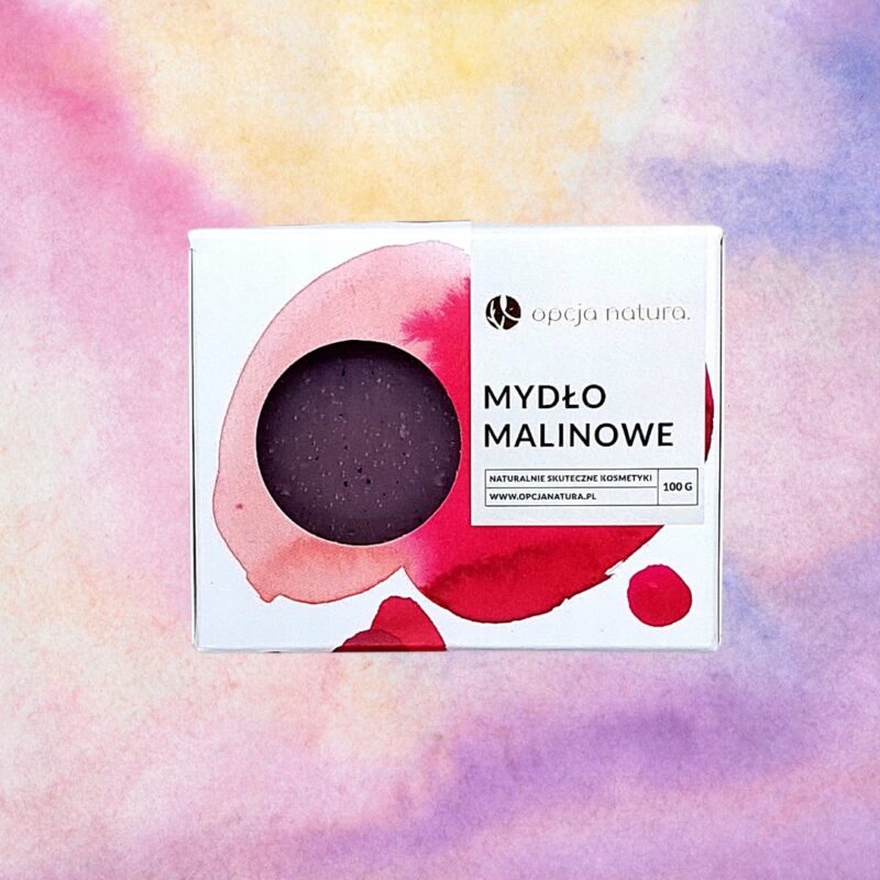Mydło Malinowe Opcja Natura Wegańskie malinowy 100 g mydło sodowe Naturalne - obrazek 6