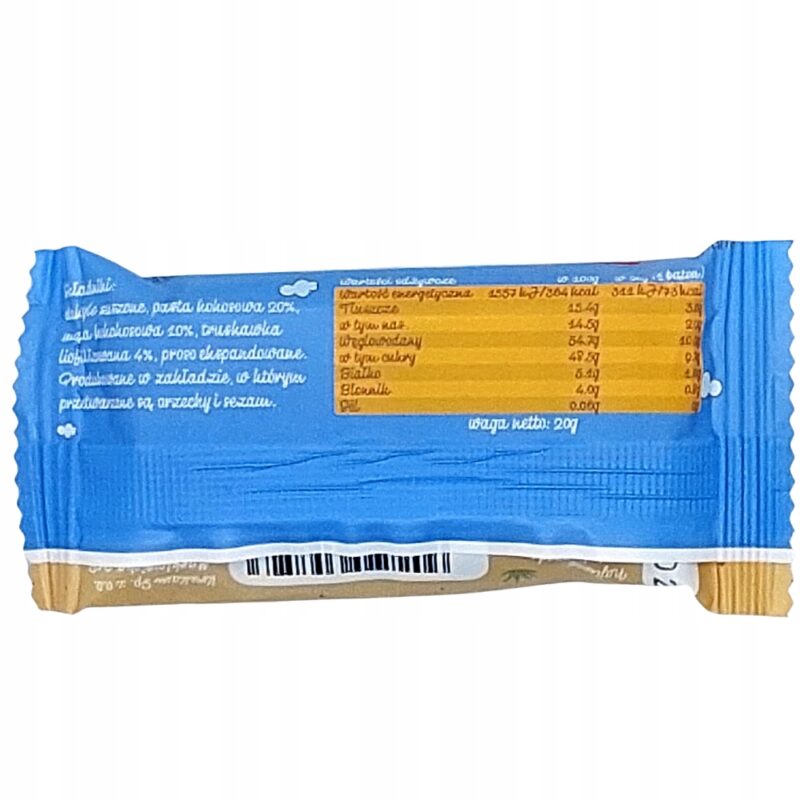 10x KRUKAM Batonik daktylowy kokos-truskawka Naturalny słodycz bez cukru - obrazek 4