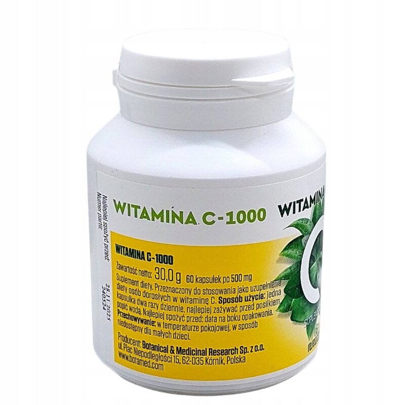 Botamed Witamina C 1000 - 60 kapsułek witamina C odporność - obrazek 6