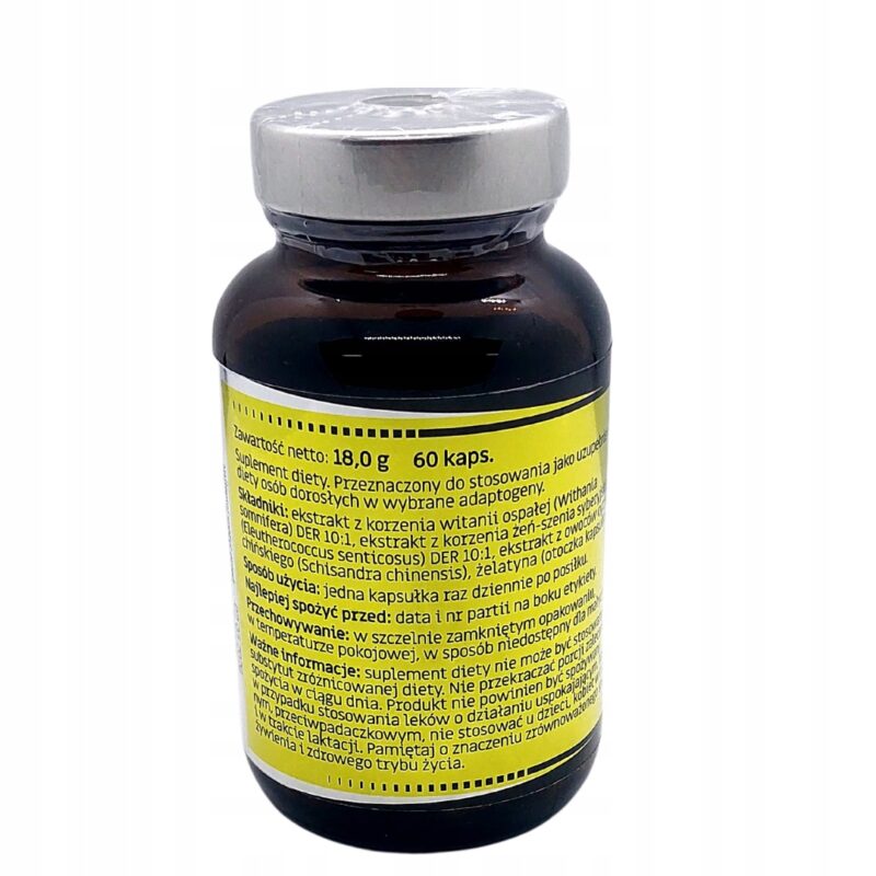 Adaptogen Energia plus Koncentracja 60kaps od GLOE Ekstrakt DER 10:1 100 mg - obrazek 5