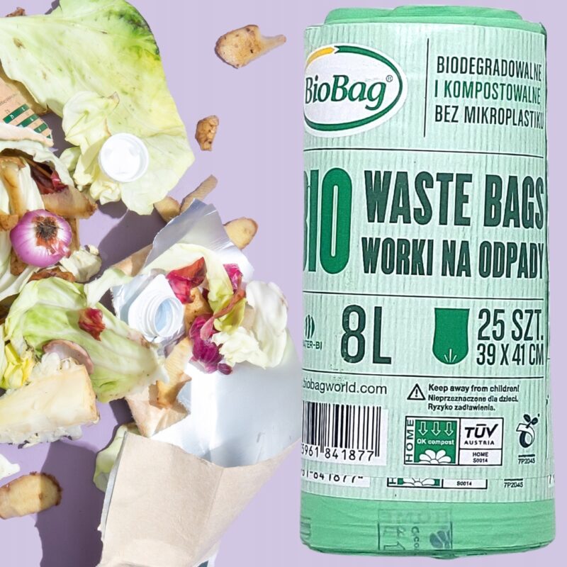 Worki na odpady BIobag 8 l 25 szt. kompostowalne i biodegradowaln - obrazek 3