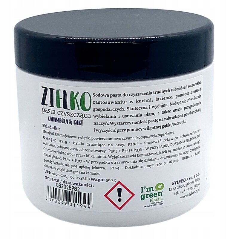 2x Pasta Czyszcząca Zielko 0,5l czyszczenie kuchenek i płyt carambola kaki - obrazek 10