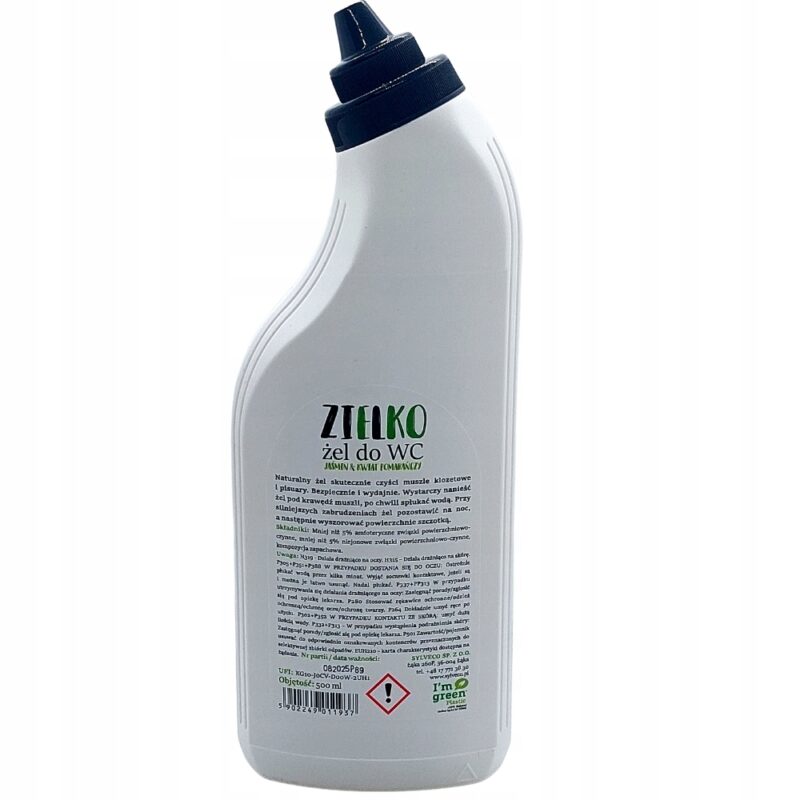4x ZIELKO Żel do WC - jaśmin & kwiat pomarańczy - Naturalny i Ekologiczny - obrazek 4
