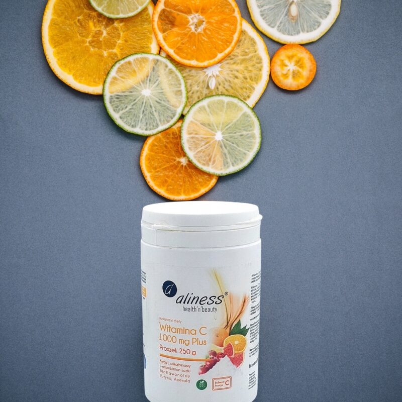 Aliness witamina c 1000 mg Plus proszek 250 g Witamina C buforowana - obrazek 2