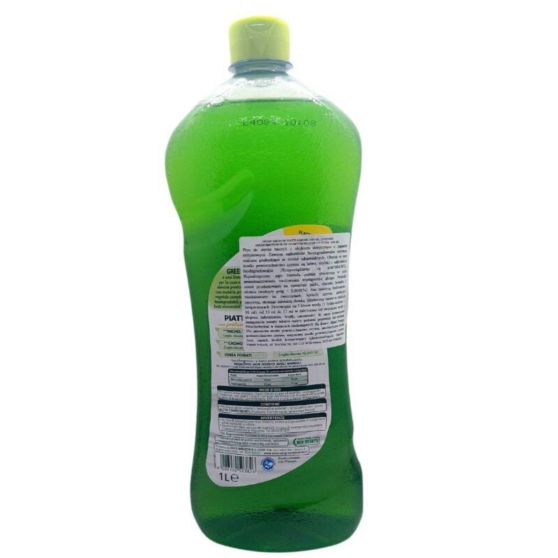 Płyn do mycia naczyń, hipoalergiczny, CYTRYNA Ecolabel 1000ml Green Emotion - obrazek 4