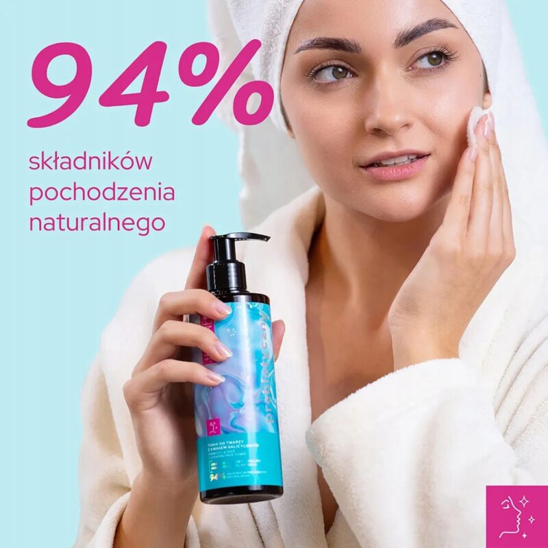 Tonik do twarzy z kwasem salicylowym VIANEK Prebiotyczny niweluje wypryski - obrazek 5