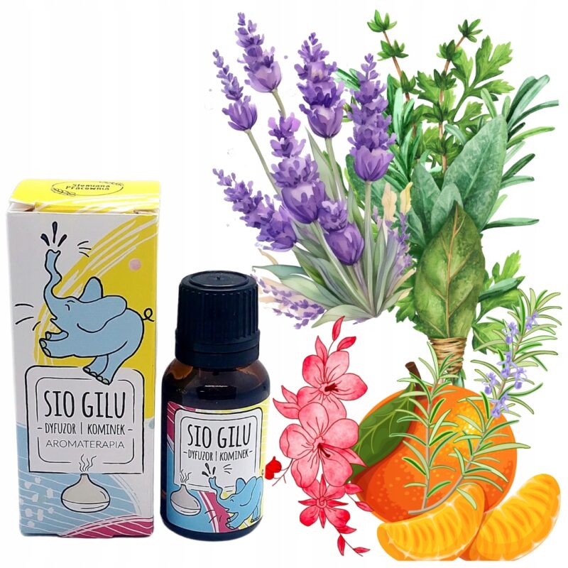Olejek do aromaterapii na katar dla dzieci SIO GILU + UROCZY KOTEK DYFUZOR - obrazek 2
