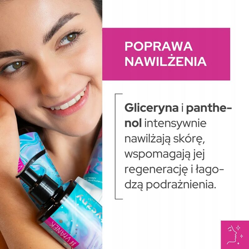Żel do mycia twarzy z kwasem salicylowym VIANEK Prebiotyczny cera mieszana - obrazek 6
