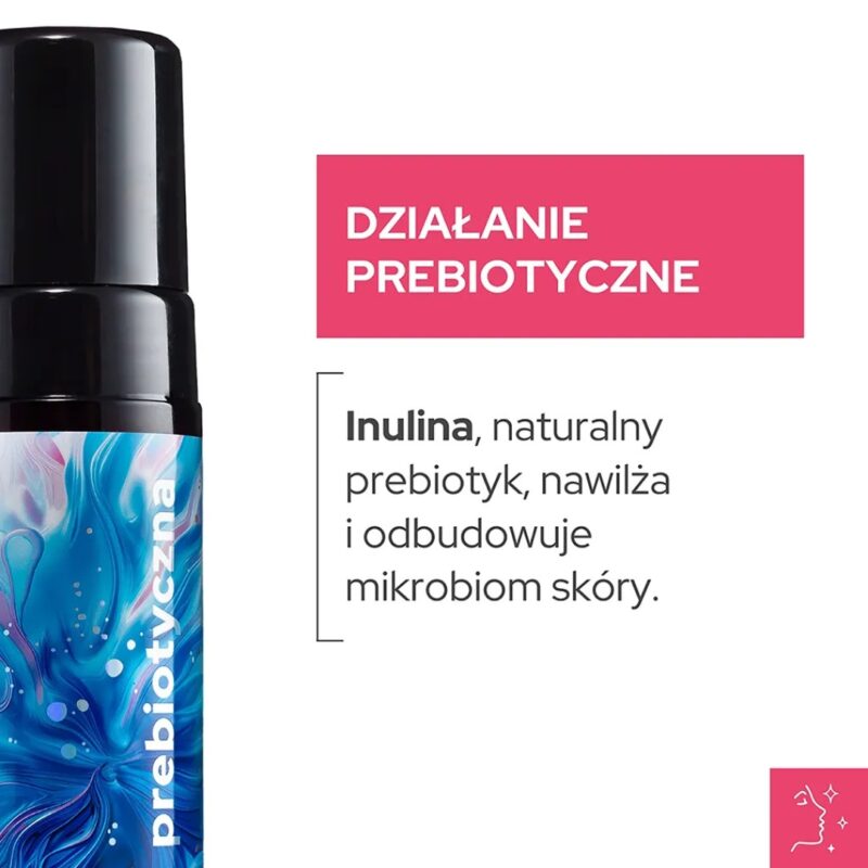 Łagodna Pianka do mycia twarzy nawilżająca VIANEK Prebiotyczny z Inuliną - obrazek 4