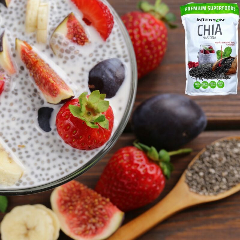 INTENSON Nasiona CHIA 500g szałwia hiszpańska wspomaga proces odchudzania - obrazek 4