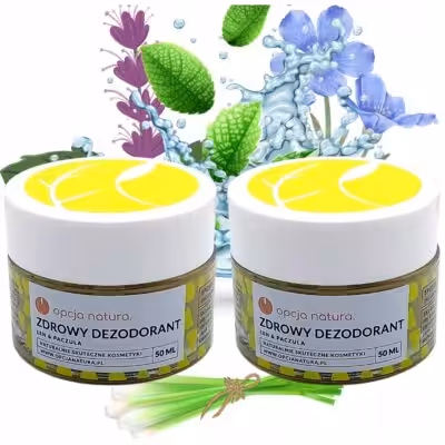 2x Opcja Natura Zdrowy dezodorant Len i Paczula 50 ml naturalna świeżości