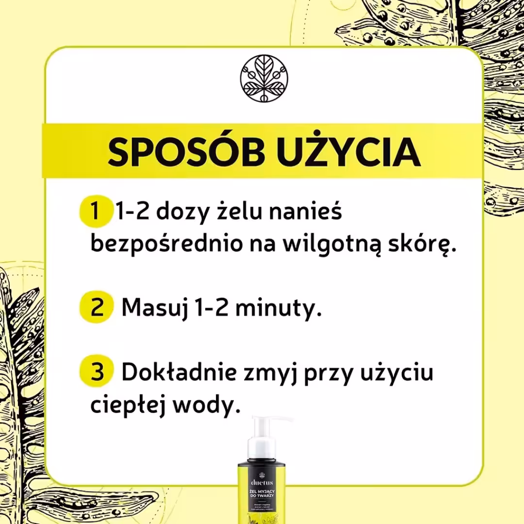Duetus Żel myjący do twarzy 145ml Żel do mycia twarzy cera wrażliwa, tłusta - obrazek 8