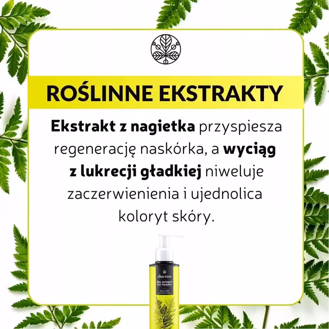 Duetus Żel myjący do twarzy 145ml Żel do mycia twarzy cera wrażliwa, tłusta - obrazek 6